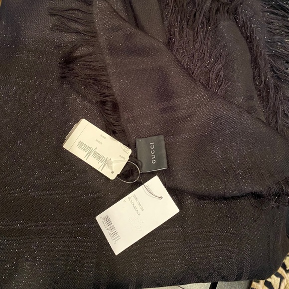 Gucci Lurex GG Jacquard Shawl - Picture 1 of 3